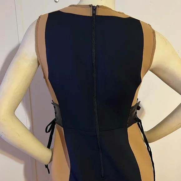 TRACY REESE 100% Lamb Leather Dress - Picture 5 of 14